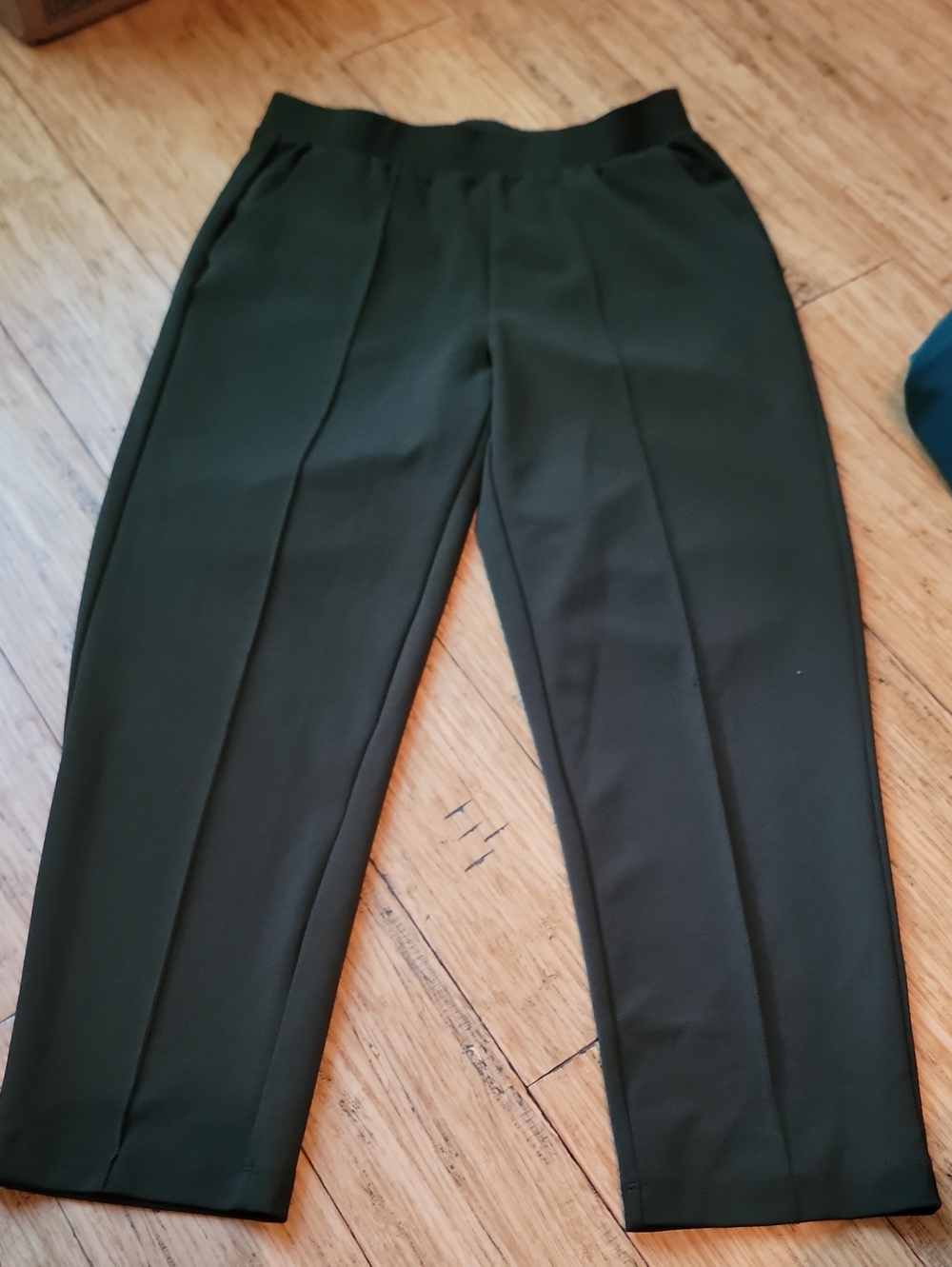 Loft Dark Green Tailored Pants